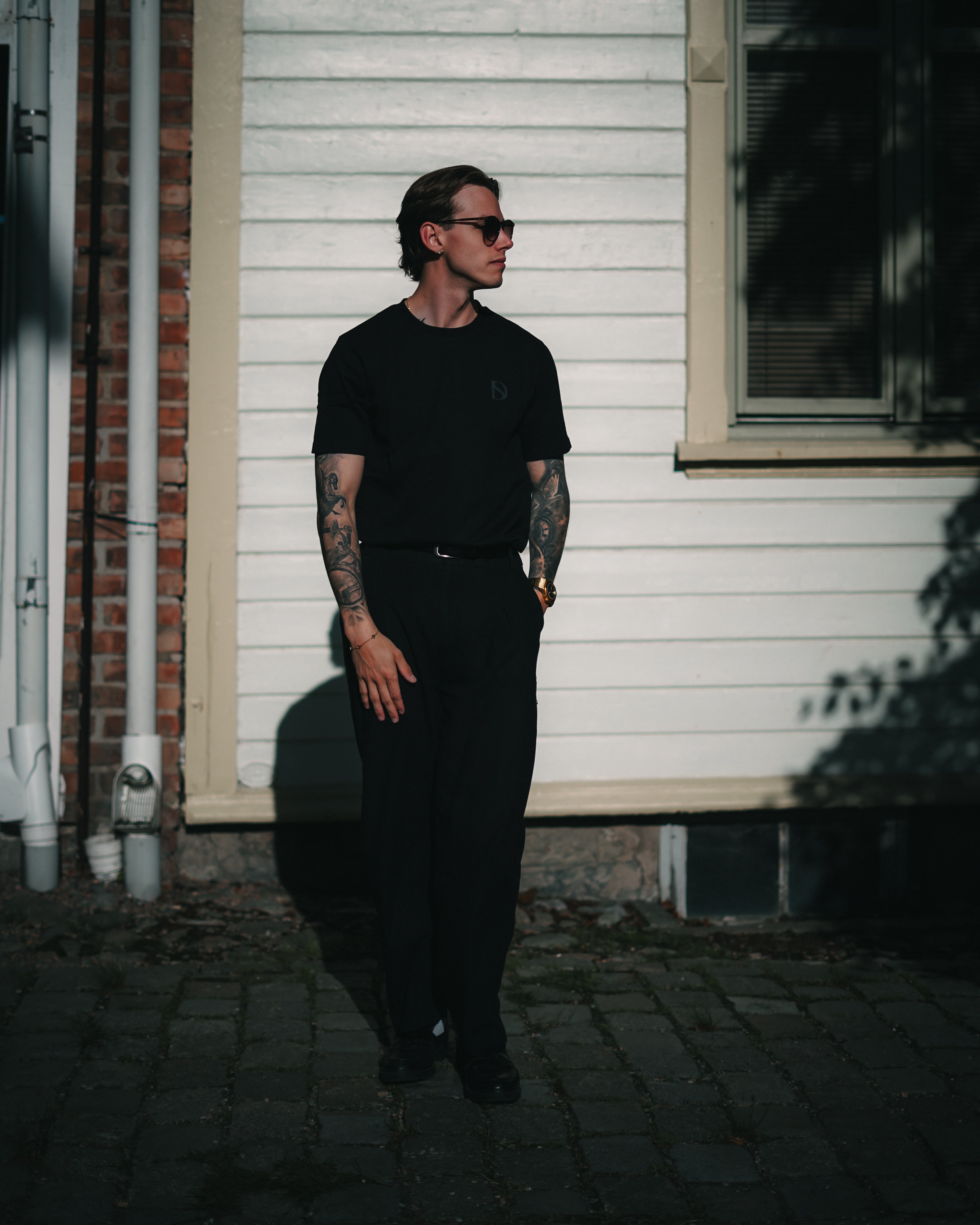 Black Branded T-Shirt